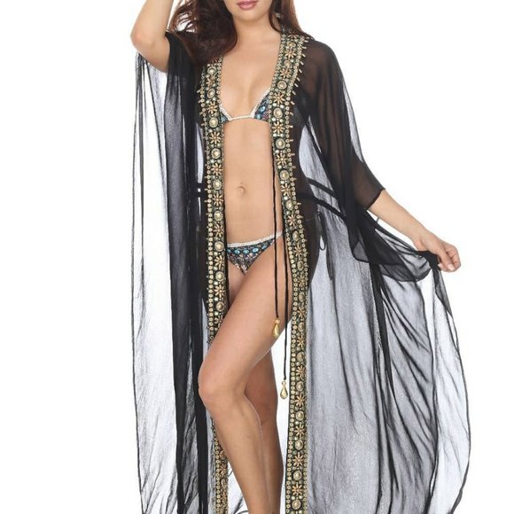 Manish Vaid Embellished Cover Up - Picture 1 of 1